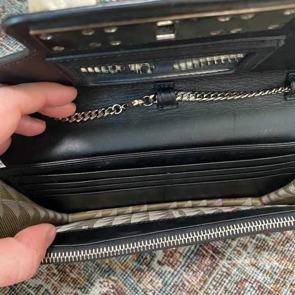 Proenza Schouler black wallet on chain! - Picture 2 of 4